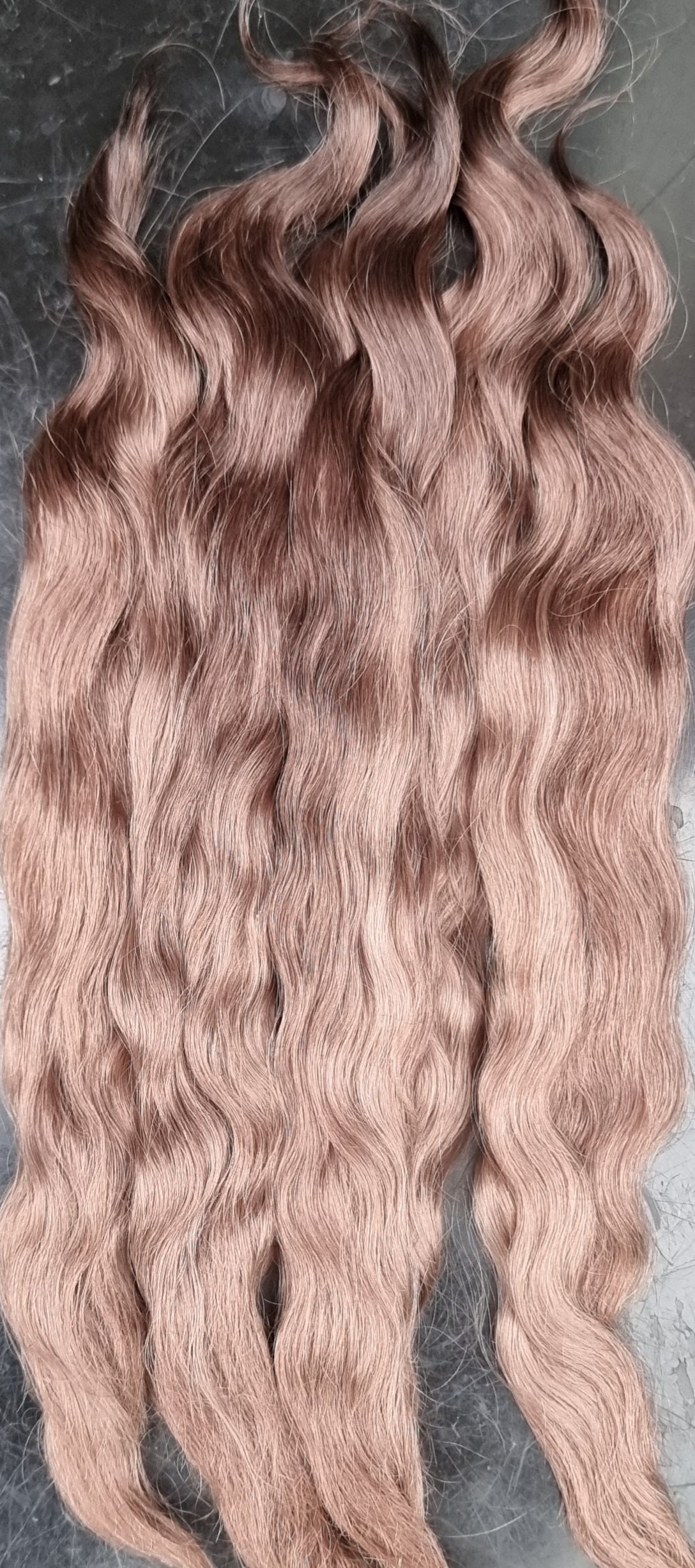 Slight wave light chocolate brown