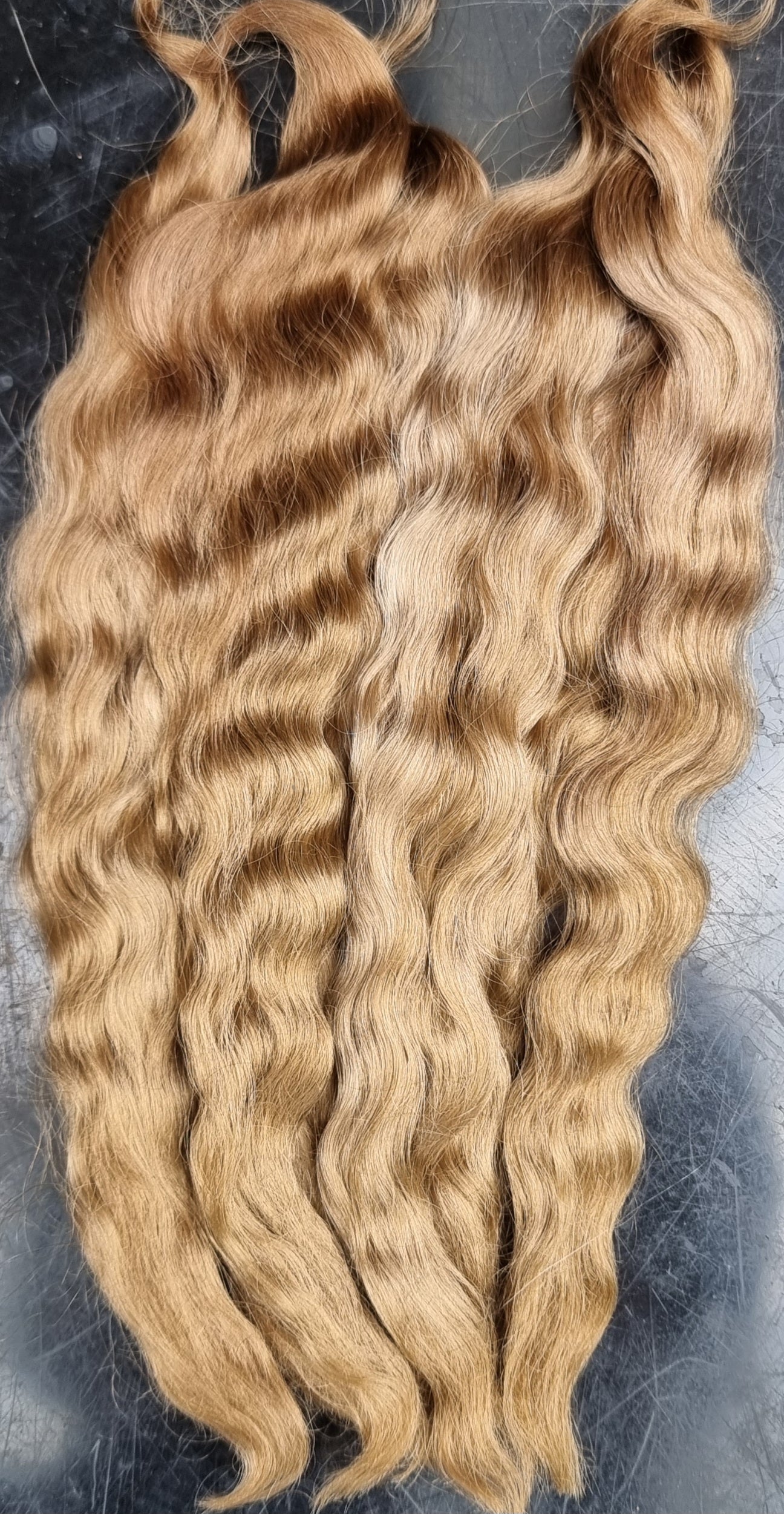Wavy light golden brown