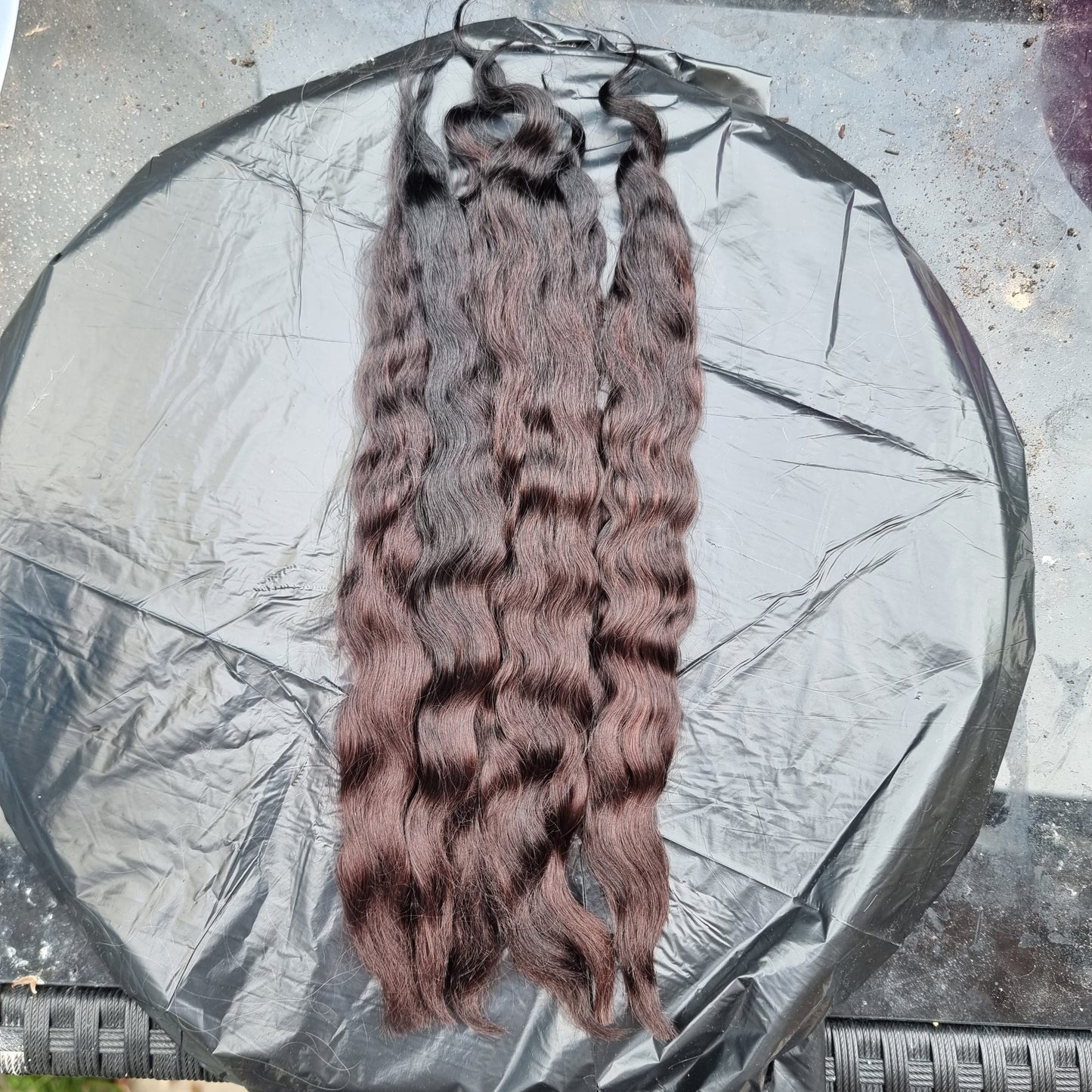 TODDLER wavy/ slightly wavy chocolate brown