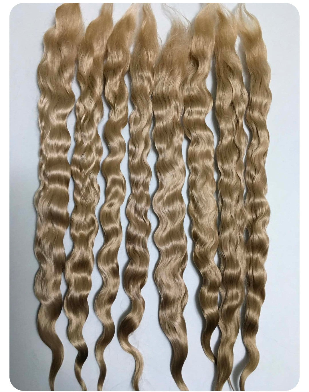 Curly Golden blonde