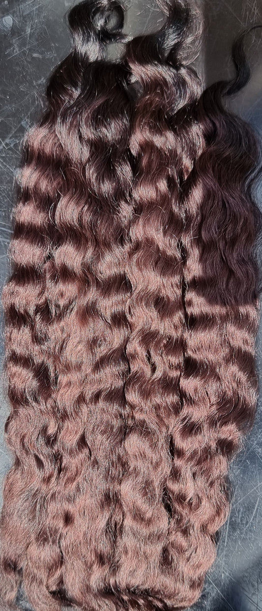 Wavy/Slight wave medium chocolate brown