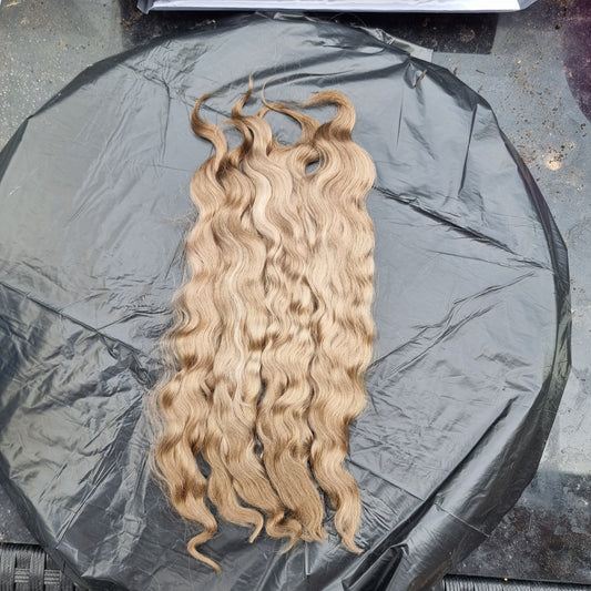 Beautiful curly light chocolate brown