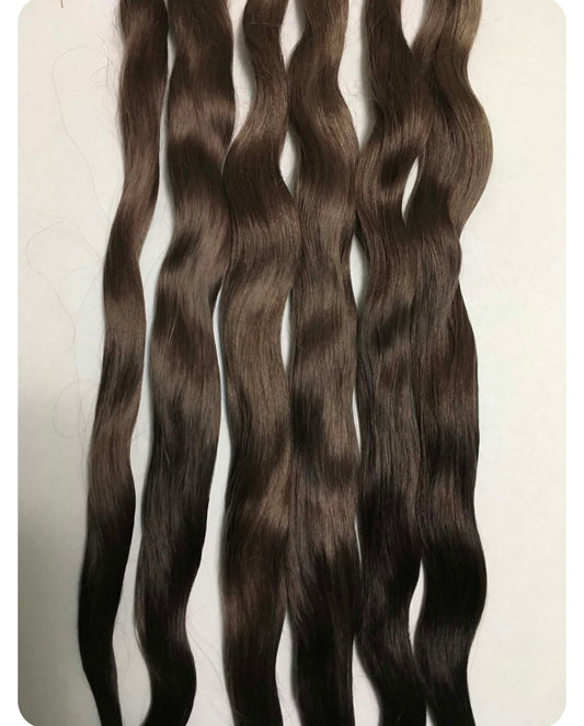 Straight medium brown