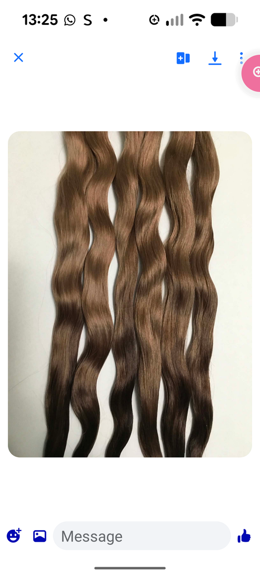 Straight light chocolate brown